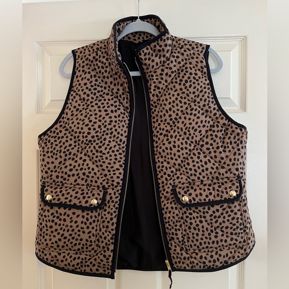 J. Crew Leopard Vest